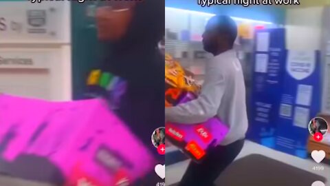 TikTok Video Shows Stream Of People Stealing From Rite Aid Store