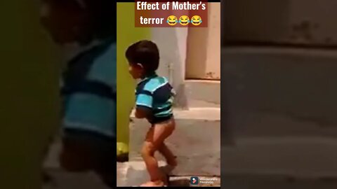 Baby scared of mommy's voice #baby #scared # shorts