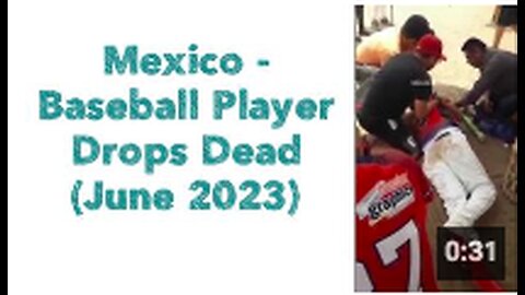 Mexico 🇲🇽 Baseball Player Drops Dead (June 2023)