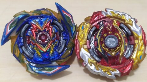 BRAVE VALKYRIE .V' 2A vs WORLD SPRIGGAN .U' 2B | Beyblade Burst Sparking