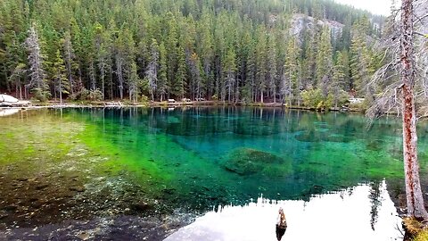 Hiking Grassi Lakes Trail, Canmore, Alberta, Canada