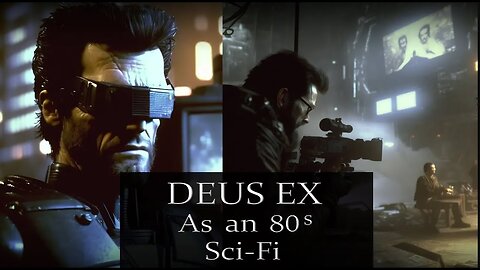 Deus EX as an 80's Dark Fantasy #AI #Midjourney #80sDarkFantasy