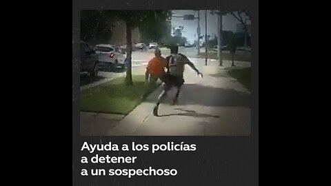 Joven se enfrenta a un sospechoso que huía de la Policía