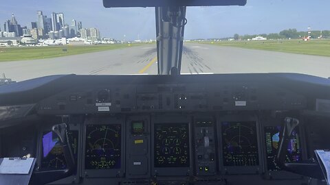 Takeoff from CYTZ Q400