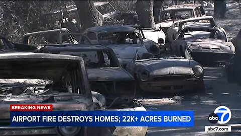 Homes, vehicles in El Cariso Village destroyed by Airport Fire