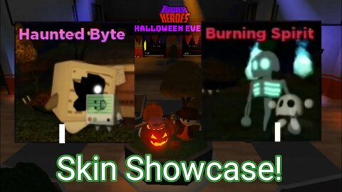 ROBLOX Tower Heroes - Haunted Byte and Burning Spirit Showcase!