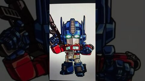 Optimus Prime Transformers Chibi - I Want to Draw ✍️- Shorts Ideas 💡