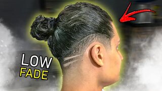 Corte LOW FADE em CABELO ONDULADO MASCULINO