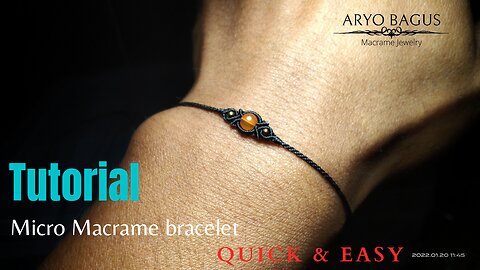 Macrame bracelet tutorial 4