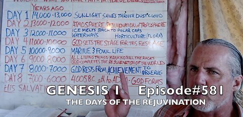 GENESIS 1 "THE DAYS OF THE REJUVENATION FOR THIS FLESH AGE" EPISODE#581