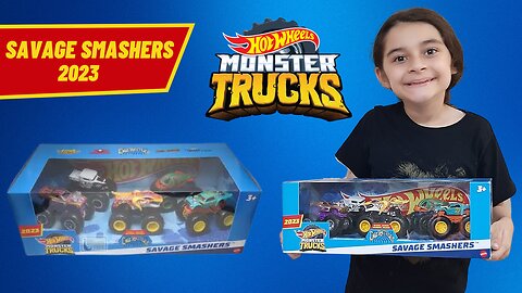 MONSTER TRUCKS / SAVAGE SMASHERS / 2023 #hotwheels #monstertruck