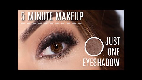 Beginners Eye Makeup Tutorial Using One Eyeshadow 5 Minute Makeup