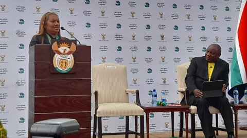 Banyana Banyana Coach Desiree Ellis at Union buildings