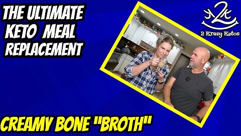 The best Keto Meal Replacement | Creamy Bone Broth