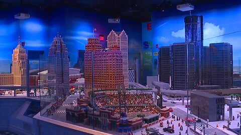 Man helps create, build 50 different Detroit landmarks with Lego bricks