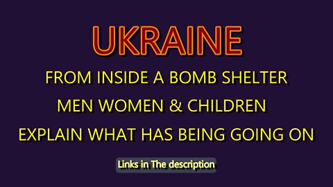 MEN WOMEN & CHILDREN INSIDE A BOMB SHELTER IN MARIUPOL (UKRAINE) 15th April 2022