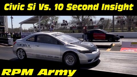 Civic Si vs 10 Second Honda Insight