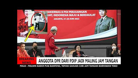 Anggota DPR RI Dari Kader PDIP Kesayangan Megawati Curi Jam Tangan Karyawan Toko