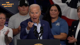 Artificially Enthusiastic Biden Lying Show: "Welluhhh I like tuhh puht the other, that other nominee for president, the former president, I'd like to put him in the middle of Arizona for awhile!"