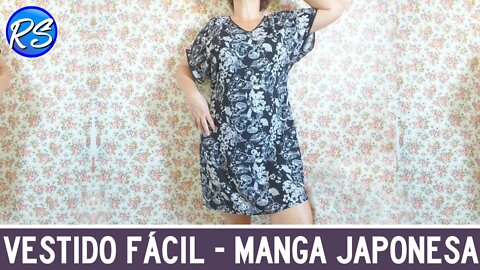 Vestido Fácil de Manga Japonesa - Modelagem - EP 148