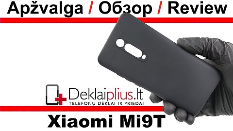 Silikoninis ploniausias dėklas - juodas Xiaomi Mi 9T/K20 Pro