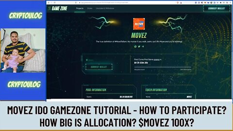 Movez IDO Gamezone Tutorial - How To Participate? How Big Is Allocation? $MOVEZ 100X?