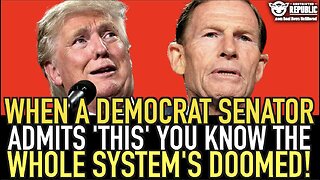 When a Democrat Senator Admits “THIS” You Know The Whole System’s Rigged!