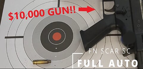 Shooting a $10,000 Full Auto Machine Gun! Mag Dump on Range Day!