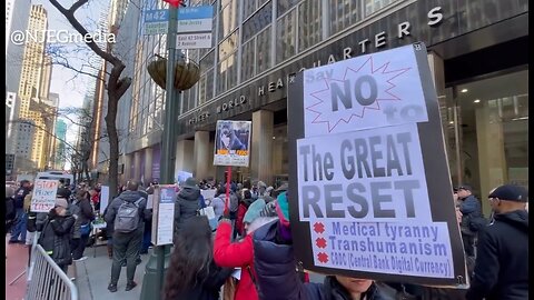 Medical Freedom Rally Outside Pfizer World Headquarters