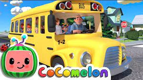 Wheels On The Bus + Street Vehicles Nursery Rhyme for Kids