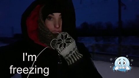 Cold Stories | Ukrainian winter | Young woman | Penetrating frosty wind | I'm freezing very much(2)