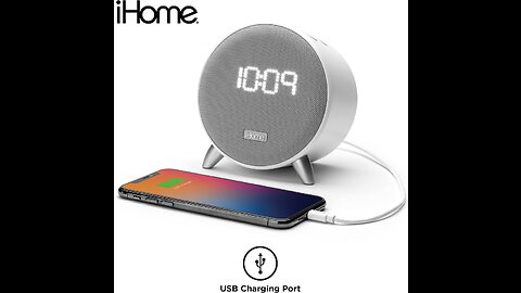 ihome bluetooth alarm clock with usb charging