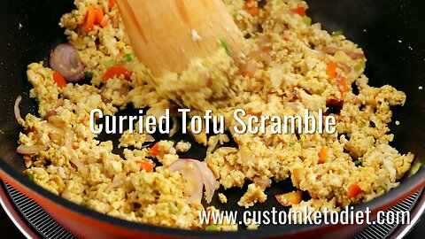 Keto Curried Tofu Scramble