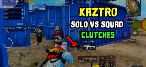 Kaztro Solo Squad Best Moments | 4 Finger Claw Kill Montage | Kaztro Gaming