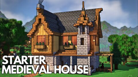 Minecraft: How to build a Starter Medieval House | Tutorial