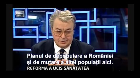 Vadim Tudor despre planul ocultei de depopulare a României și mutare a altei populații în acest loc.