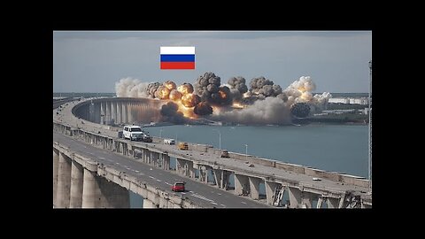 PUTIN'S SHAKING! French Rafale fighter jet brought down the Crimean Bridge with an aerial bomb!