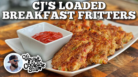 CJ's Loaded Breakfast Fritters | Blackstone Griddles