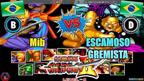 Samurai Shodown II (Mib Vs. ESCAMOSOGREMISTA) [Brazil Vs. Brazil]