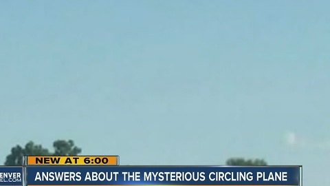 Answers about mysterious circling plane