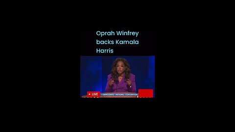 Oprah Winfrey backs Kamala Harris #lioneyenews #BreakingNews #news #NewsUpdate #newsfeed #WorldNews