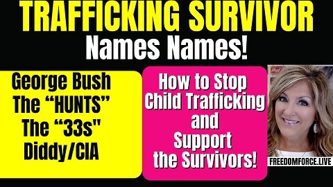 Melissa Redpill - Trafficking Survivor Names Names! Bush, Hunts,