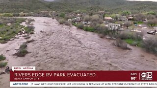 Swift floodwaters prompt evacuations in Black Canyon City