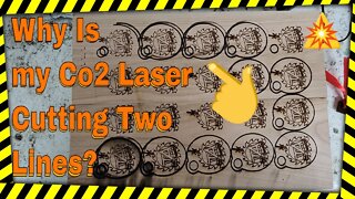 Co2 Laser engraver Double line trouble shooting