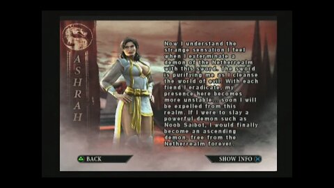 Mortal Kombat Deception (PS2) - Ashrah - Arcade Mode