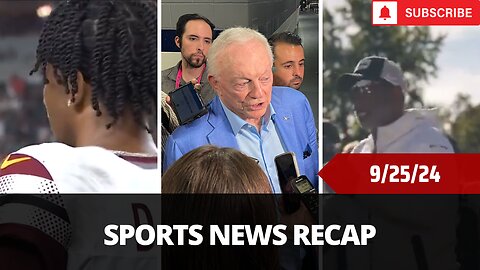 Sports News Of The Day - 9/25/24 - CeeDee Lamb, Deion Sanders, Jerry Jones, Josh Allen