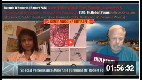 Report 288 | Clots, nanowires, parasites, symplasts of graphene in vaccinated blood: Dr Robert Young