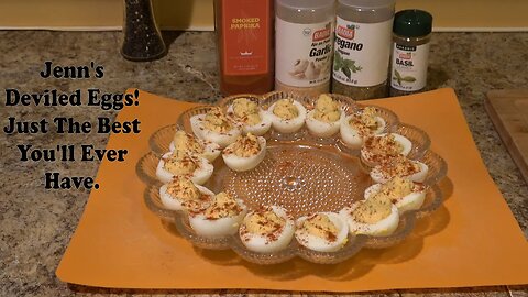 Jenn Makes My Mom's Deviled Eggs Recipe. It's Just The Best Deviled Eggs You'll Ever Have!