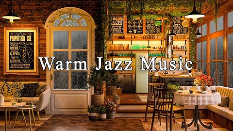 Cozy Coffee Shop Ambience & Relaxing Jazz Instrumental Music ☕ Sweet Jazz Music to Relax, Study Work