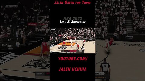 Jalen Green for Three #2023 #nba #2k23 #jalen green #jalen uchiha #shorts